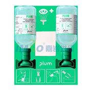 图片 Plum 洗眼液套装-2瓶16盎司/500ml弱酸弱碱颗粒物粉尘洗眼液+双挂板，4694