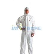 图片 3M 欧标5级防化服，4510-L，白色带帽连体防护服