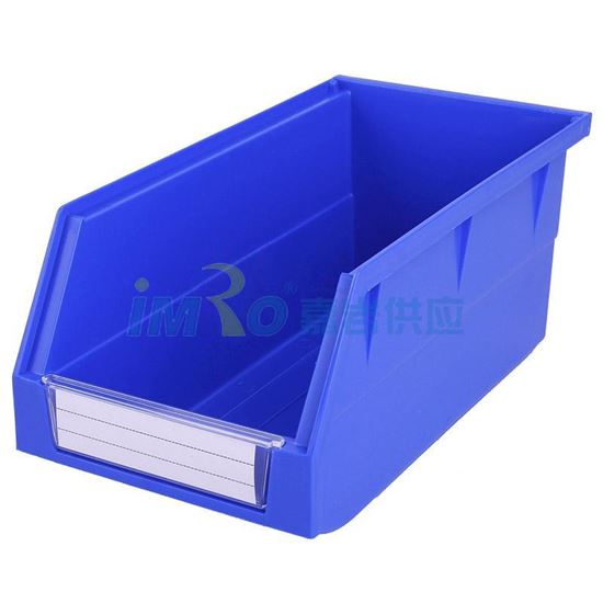 图片 国产 背挂零件盒 物料盒，外尺寸规格D*W*H(mm)：270×140×125，全新料，蓝色，12个/箱