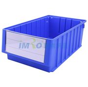 图片 国产 分隔式零件盒 物料盒，外尺寸规格D*W*H(mm)：400×235×140，全新料，蓝色，8个/箱