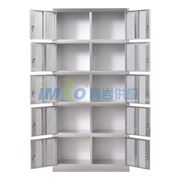 图片 201不锈钢十门更衣柜，900宽*420深*1800高，灰白色，钢板厚度为0.7mm