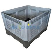 图片 STORAGEMAID 折叠网格卡板箱，1200×1000×810mm，灰色，可加配盖子，型号：KBX05