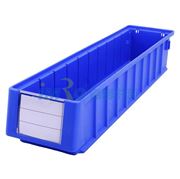图片 国产 分隔式零件盒 物料盒，外尺寸规格D*W*H(mm)：500×117×90，全新料，蓝色，24个/箱