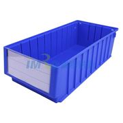 图片 国产 分隔式零件盒 物料盒，外尺寸规格D*W*H(mm)：500×235×140，全新料，蓝色，8个/箱