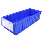 图片 国产 分隔式零件盒 物料盒，外尺寸规格D*W*H(mm)：600×235×140，全新料，蓝色，8个/箱