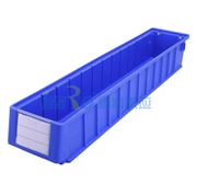 图片 国产 分隔式零件盒 物料盒，外尺寸规格D*W*H(mm)：600×117×90，全新料，蓝色，24个/箱